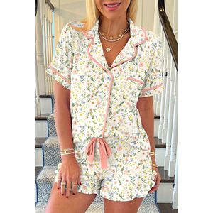 Bloemen Pyjama Set Met Een Relaxte Pasvorm