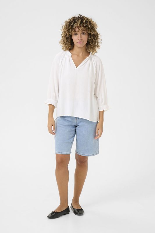 Cream Blouse 'Venta'  wit