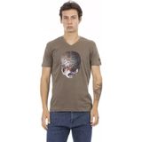 Skull Graphic V-hals T-shirt