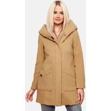 Marikoo - B819 - Damesjas - Camel - Lange Parka