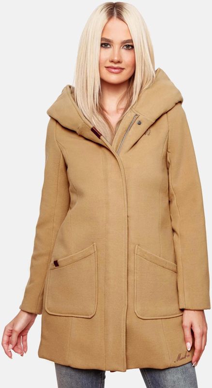 Marikoo - B819 - Damesjas - Camel - Lange Parka