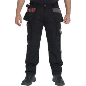 Kruze By Enzo | Heren Cargo Werkbroeken - Zwart