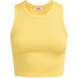 myMo - Tanktop - Lichtgeel - Dames - Gebreide Crop Top