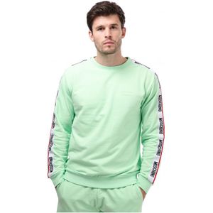 Moschino sweatshirt met logotape voor heren, groen