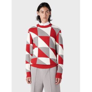 Heren Emporio Armani gebreid sweatshirt in oranje