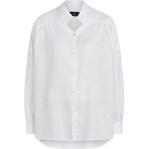 Belstaff wit Maeve linnen overhemd