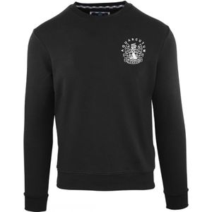 Aquascutum Aldis Chest Logo Black Sweatshirt - Maat XL