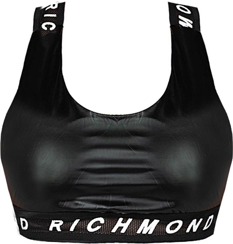 John Richmond - Eco Leather Sport Top - Zwart - Dames