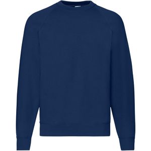 Fruit of the Loom Heren Klassiek Raglan Sweatshirt (Marine)