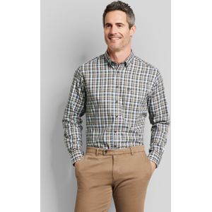 Overhemden - Bruin - Lange Mouwen - Button-Downkraag - Opgestikte Zak