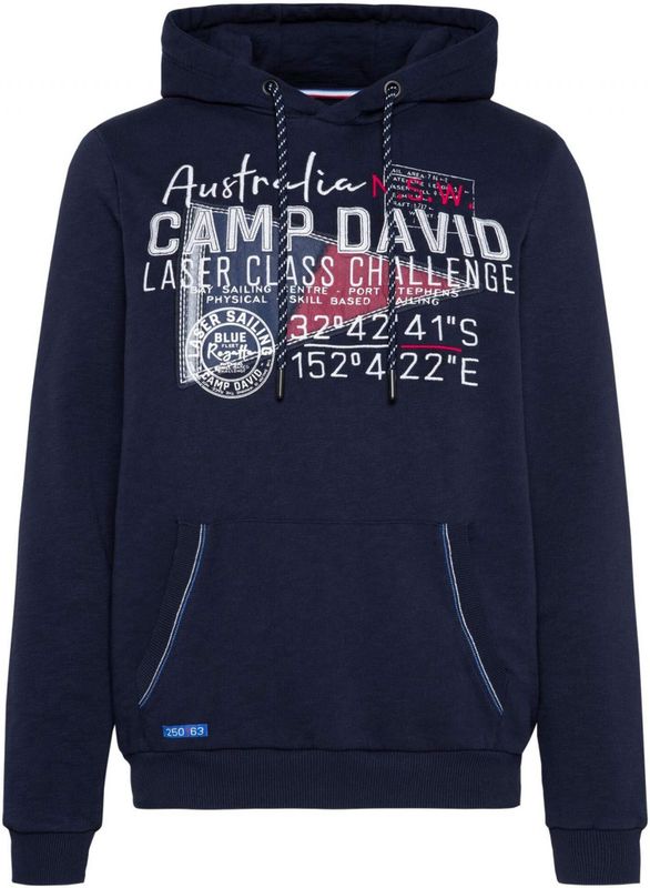 Camp David - Hoodie - Relaxed Fit - Heren