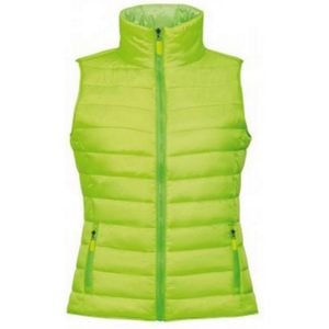 SOLS Vrouwen/dames Golfkussen Gewatteerde Waterafstotende Bodywarmer/Gilet (Neon Lime) - Maat XL