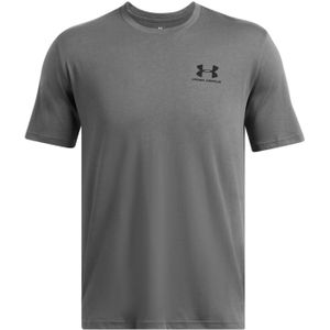 Under Armour Heren Sportstyle T-shirt met korte mouwen (Kasteelsteen Grijs/Zwart)
