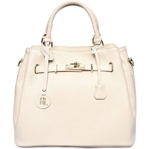 Anna Luchini Beige Rundleer Tas