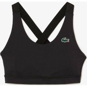 Lacoste - Sport Crocodile Bra - Zwart - Sport bh