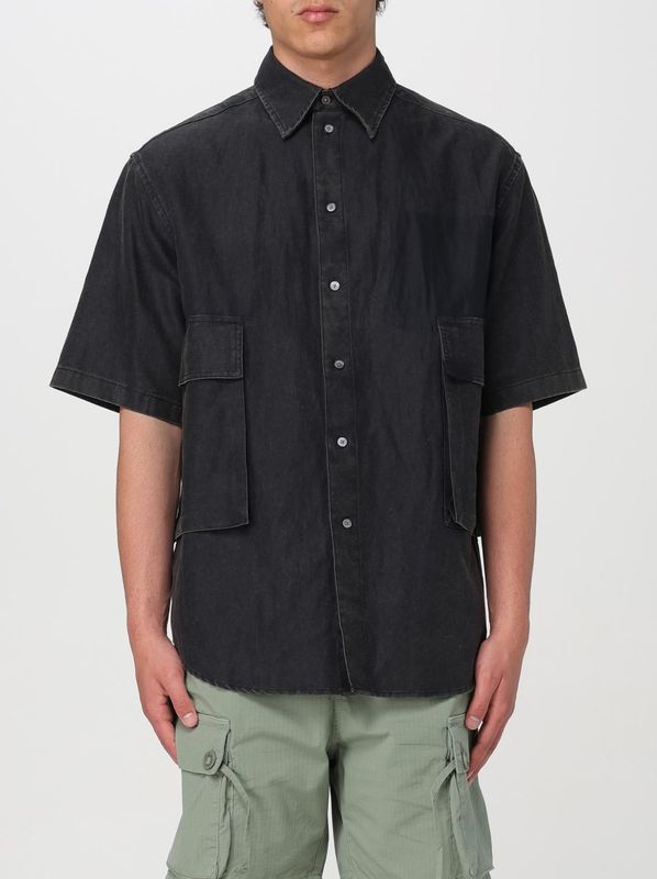 Short Sleeve Shirt - Zwart - Relaxed Fit