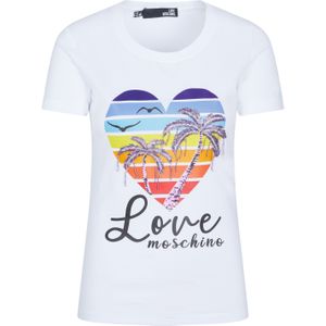 Love Moschino - T-shirt - Wit