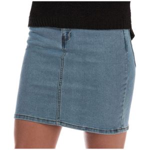 Vero Moda Hot Seven Denim Damesrok In Lichtblauw - Maat 36