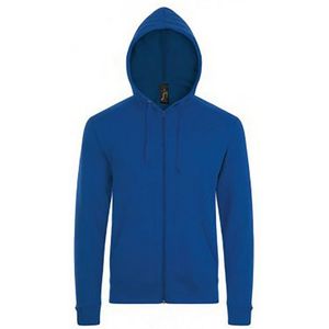SOLS Herenstenen Ritssluiting in de vorm van een gewone Hoodie (Koningsblauw)
