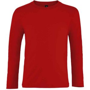 SOLS Kinder/Kinder Imperial T-shirt met lange mouwen (Rood)
