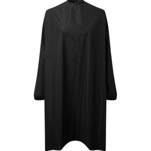 Premier Uniseks Waterdichte Salonjas voor volwassenen met lange mouwen (Zwart)