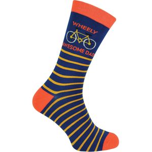 Mr Heron Mens nieuwigheid bamboe sokken | Cadeau voor papa - Dad Sokken (Marine)