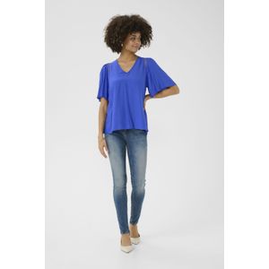 Blouse met korte mouwen CUsif Relaxed fit blue