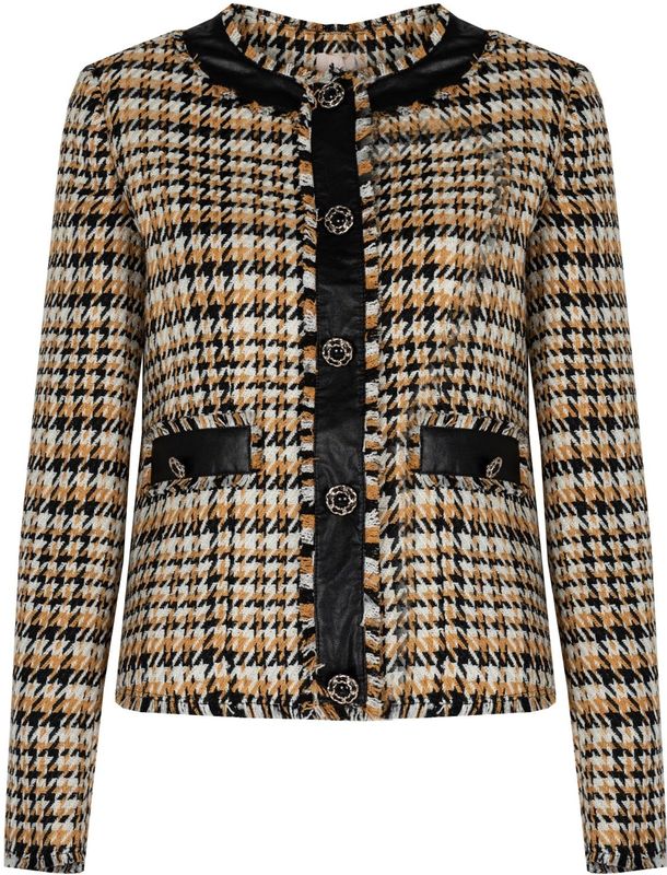 Liu Jo - Jassen - Zwart - Dames - Elegante Jas met Ronde Hals