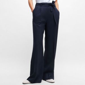 Hugo Boss - Tepiala - Pantalon - Blauw - Wijde Pijpen