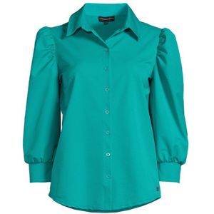 TQ-Amsterdam blouse Evelien van travelstof groen blauw