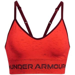 Under Armour UA Seamless Low sportbeha met lang model voor dames, rood