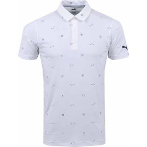 Puma - Cloudpsun H8 - Golf Poloshirt - Bright White - Korte Mouw