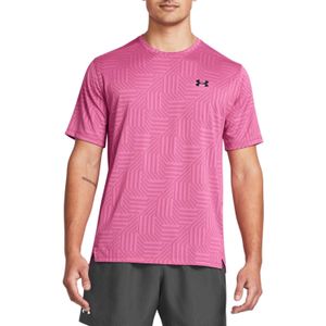 Under Armour - Tech Vent Geotessa - T-shirt - Roze - Korte Mouwen