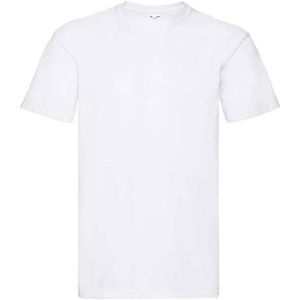 Fruit of the Loom Unisex Super Premium Effen T-shirt voor volwassenen (Wit)