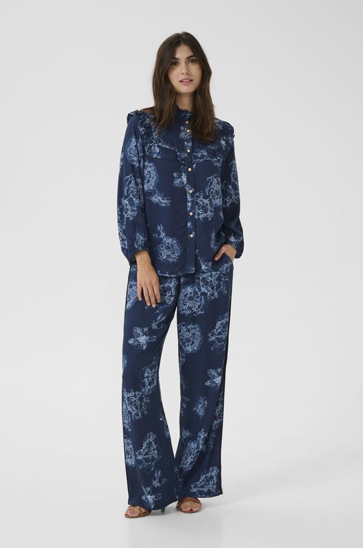 CULTURE - Blouse 'Alexa' - Navy - Klassieke Blouse