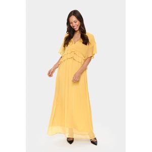 Jurk - LindzySZ - Geel - Loose Fit - Maxi-jurk