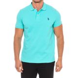 U.S. Polo Assn. - Polo met Korte Mouwen - Blauw - Heren - Katoen