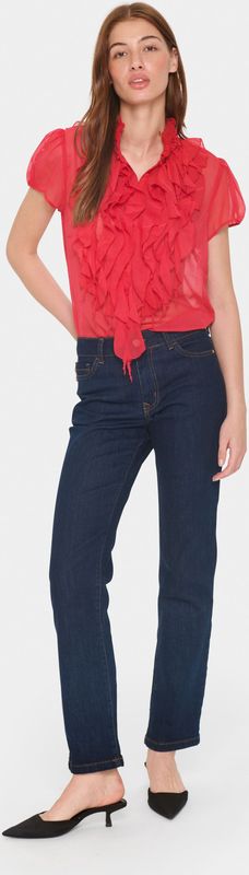 Saint Tropez, Dames, Blouses & Shirts, Wit, Maat: M