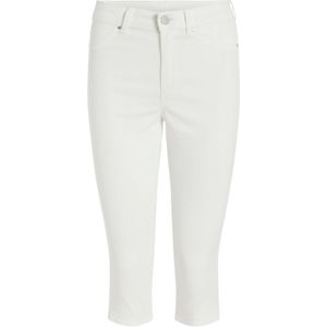 VILA skinny capri jeans VIJEGGY wit