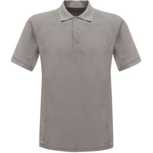 Regatta Professioneel Heren Coolweave Poloshirt Met Korte Mouwen (Zilvergrijs) - Maat XL