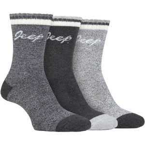 Dames Wandelsokken | Jeep | Ademend Ribbed Volle Kussen Prestatie Sokken voor Dames - Slate / Grijs