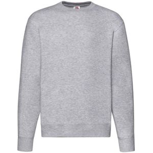 Fruit of the Loom Unisex Premium Drop Shoulder Sweatshirt voor volwassenen (Heide Grijs)