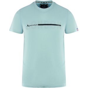 Aquascutum London 1851 Split Logo Sky Blue T-Shirt