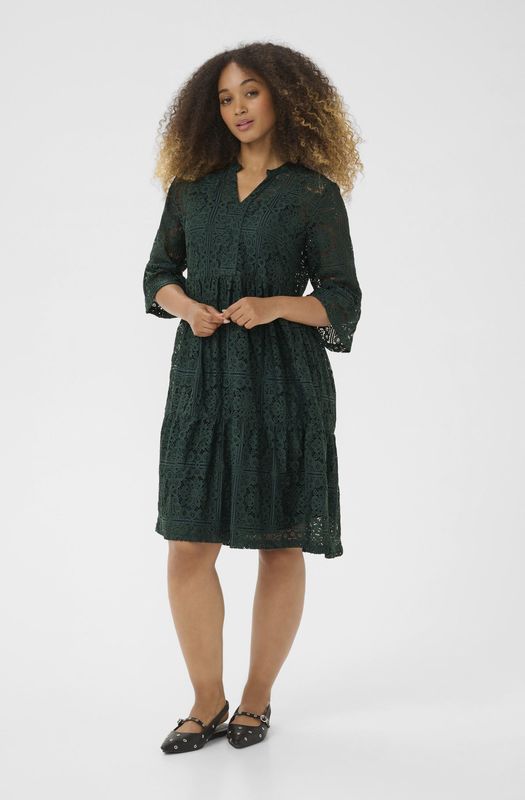 Cream Jurk 'Tiley'  spar