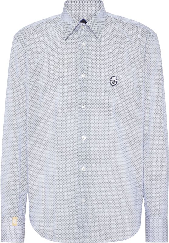 Shirt - Silver Cut - Langsleeve - Katoen - Micro-patroon