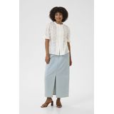 Cream - CRNatalie - Blouse - Wit - Wijde Blouse met Knoopsluiting