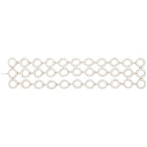 Isabel Marant - Verstelbare Armband - Zilver - Grijs - Messing en Glas