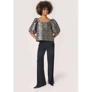 Blouse met korte mouwen Regular fit Zebra Jacquard animal