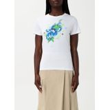 Bloemenprint T-shirt met Korte Mouwen