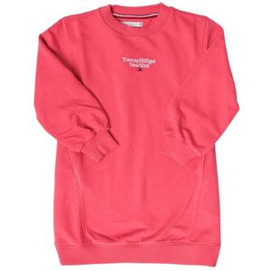 Girl's Tommy Hilfiger Graphic Logo Sweatshirt Dress In Pink - Maat 8J / 128cm